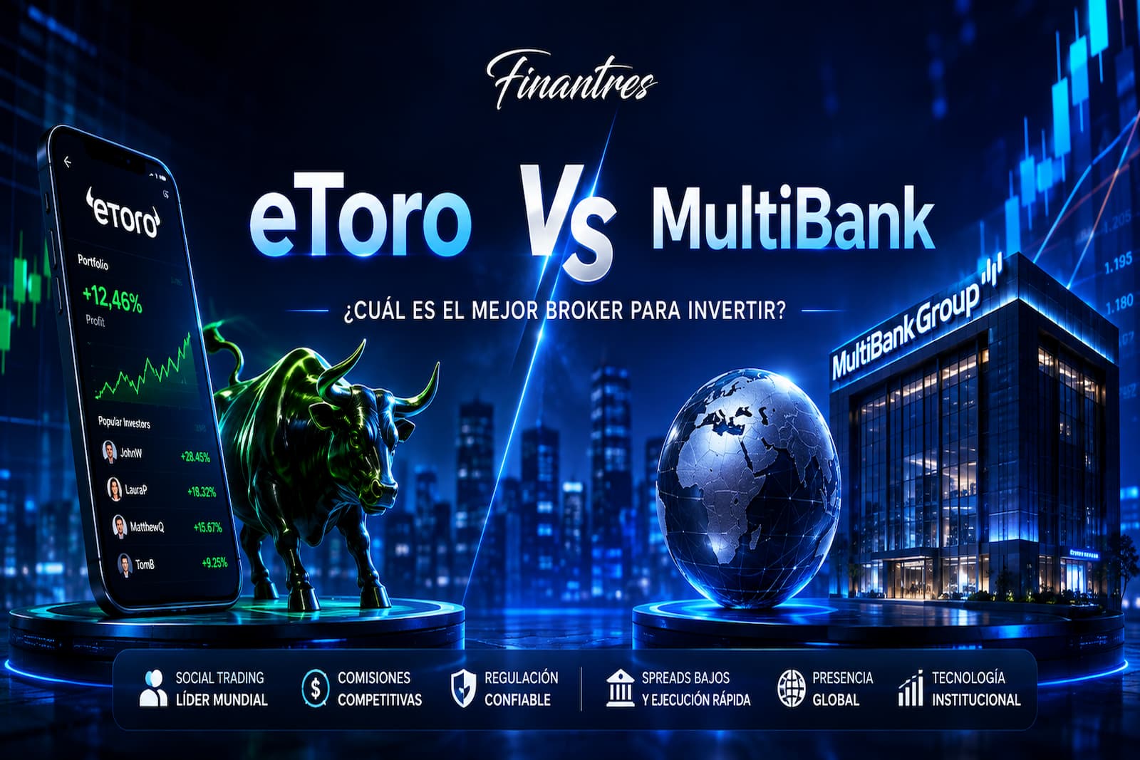 eToro vs MultiBank: ¿qué broker elegir desde España?