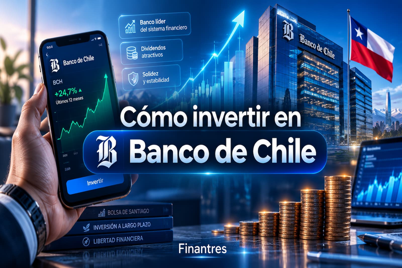 Cómo comprar acciones de Banco De Chile (BCH)