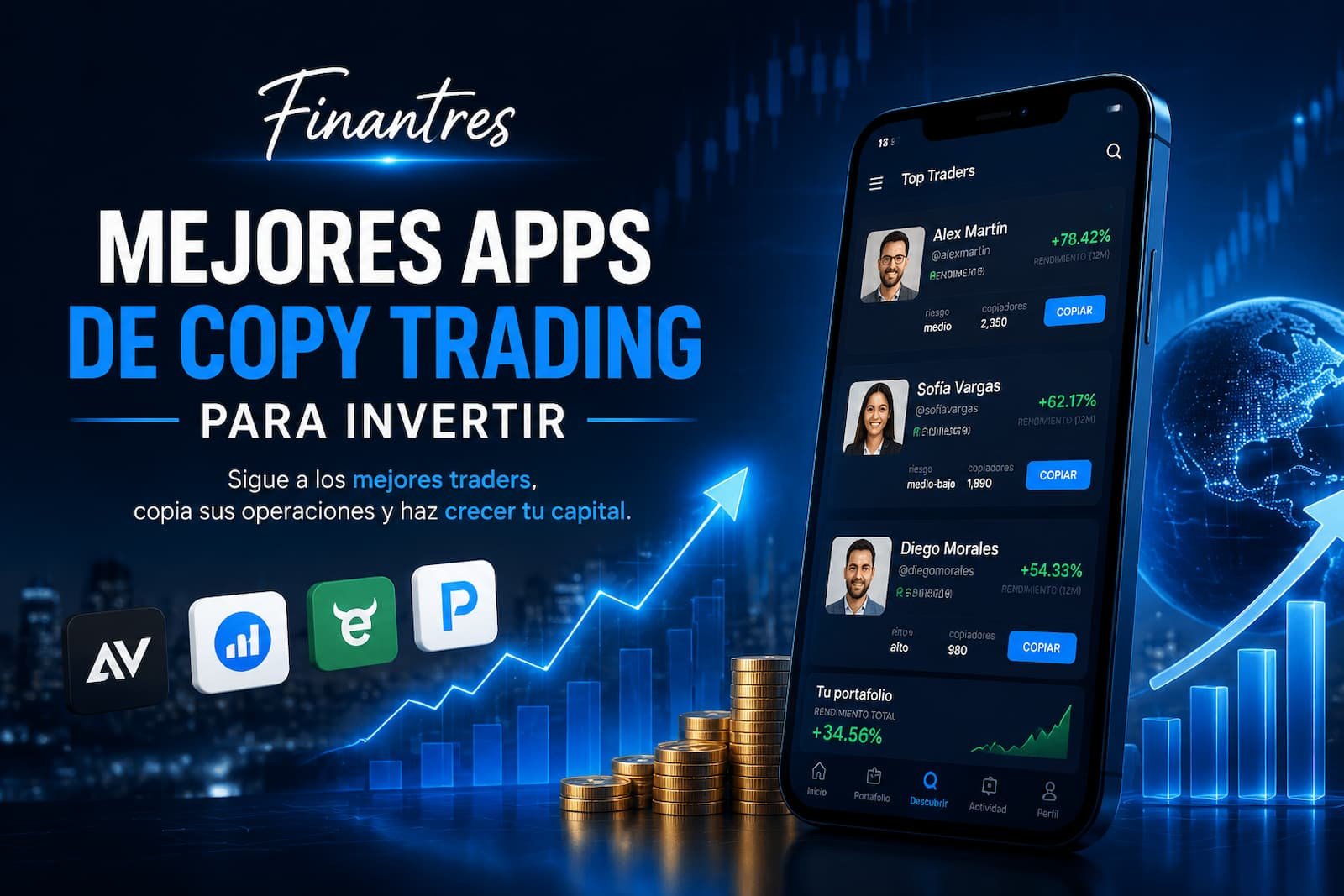 Mejores apps de copy trading para invertir