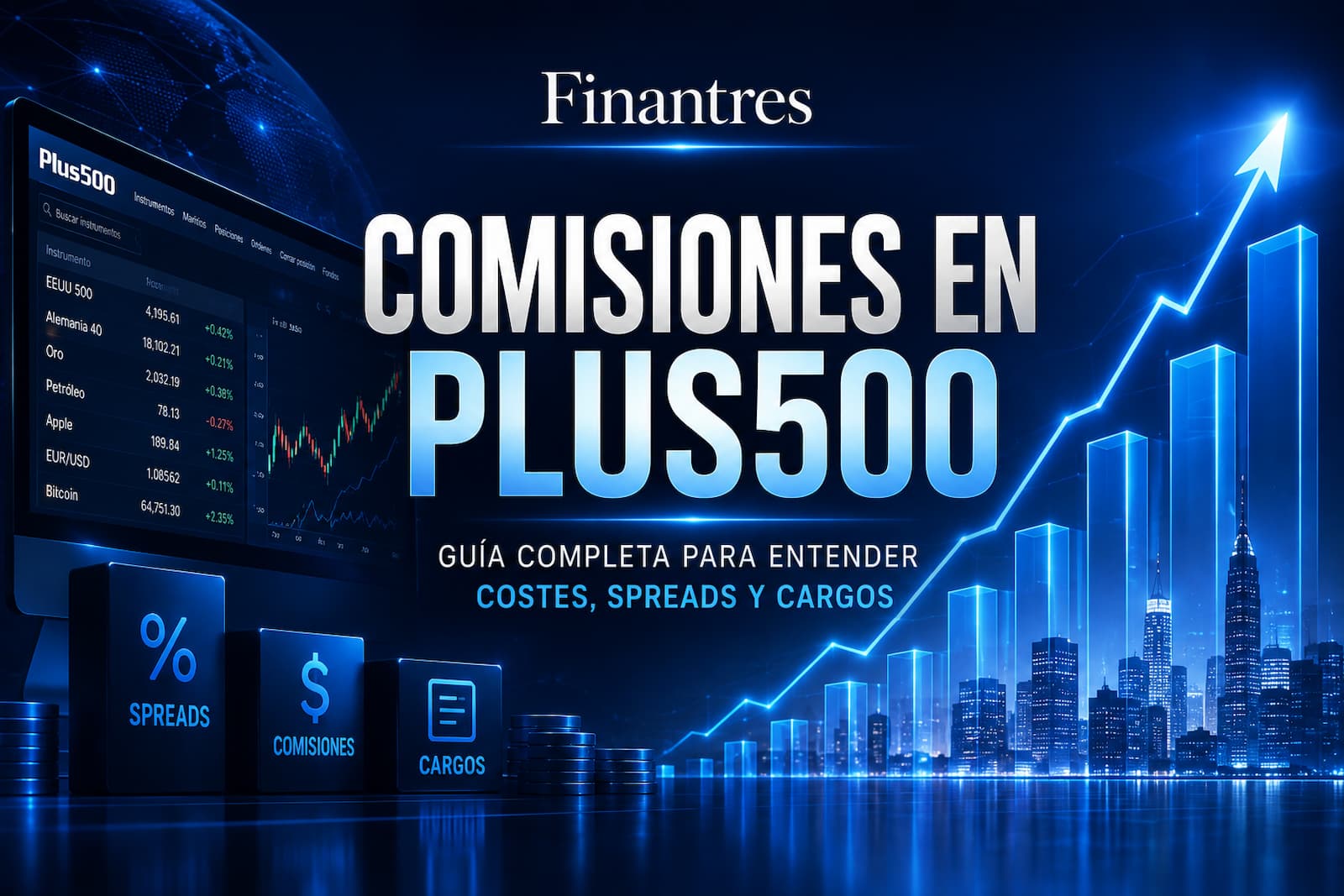 Análisis en detalle de las comisiones en Plus500