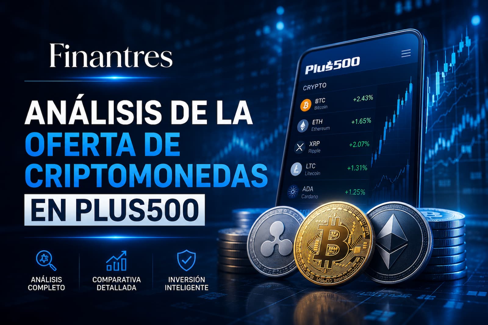 Análisis de la oferta de criptomonedas en Plus500