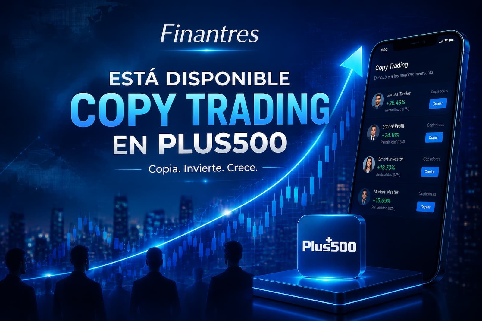 Está disponible el Copy Trading en Plus500