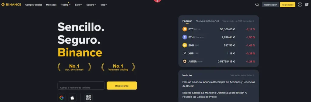 Binance web