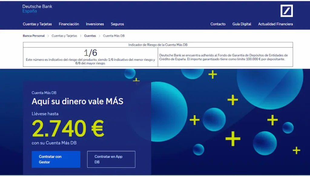 Cuenta Más Deutsche Bank