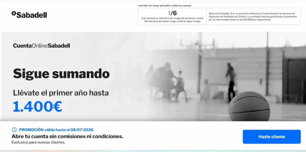 Cuenta Online Sabadell