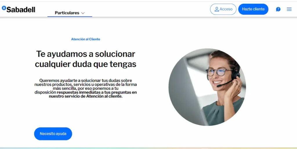 Atención al cliente Sabadell