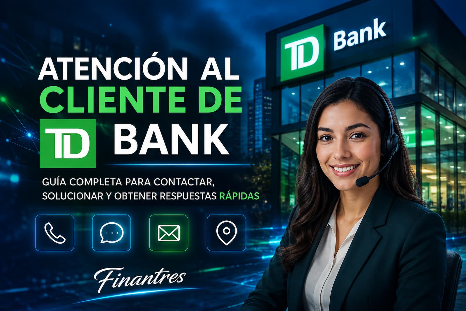 Atención al cliente y teléfonos gratuitos de TD Bank