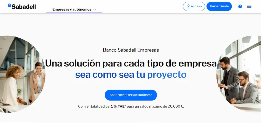 Banco Sabadell para Empresas y Autónomos
