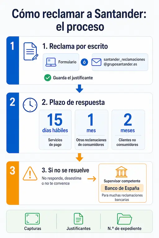 Cómo reclamar a Santander