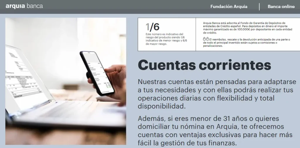 Cuentas Arquia Banca