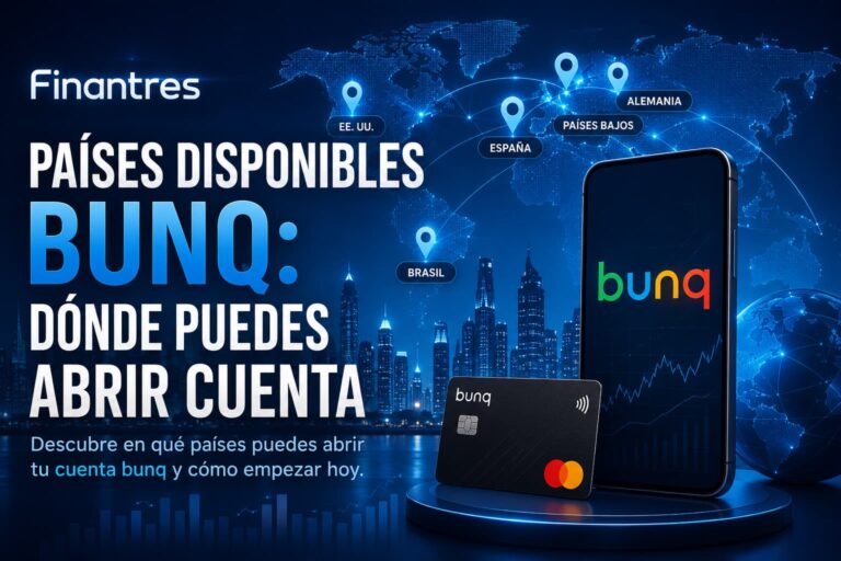 Países disponibles bunq dónde puedes abrir cuenta