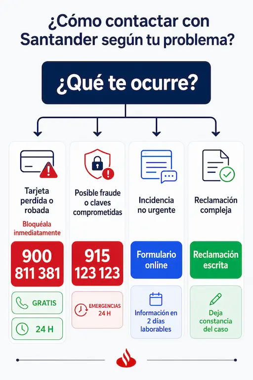 atencion al cliente banco santander