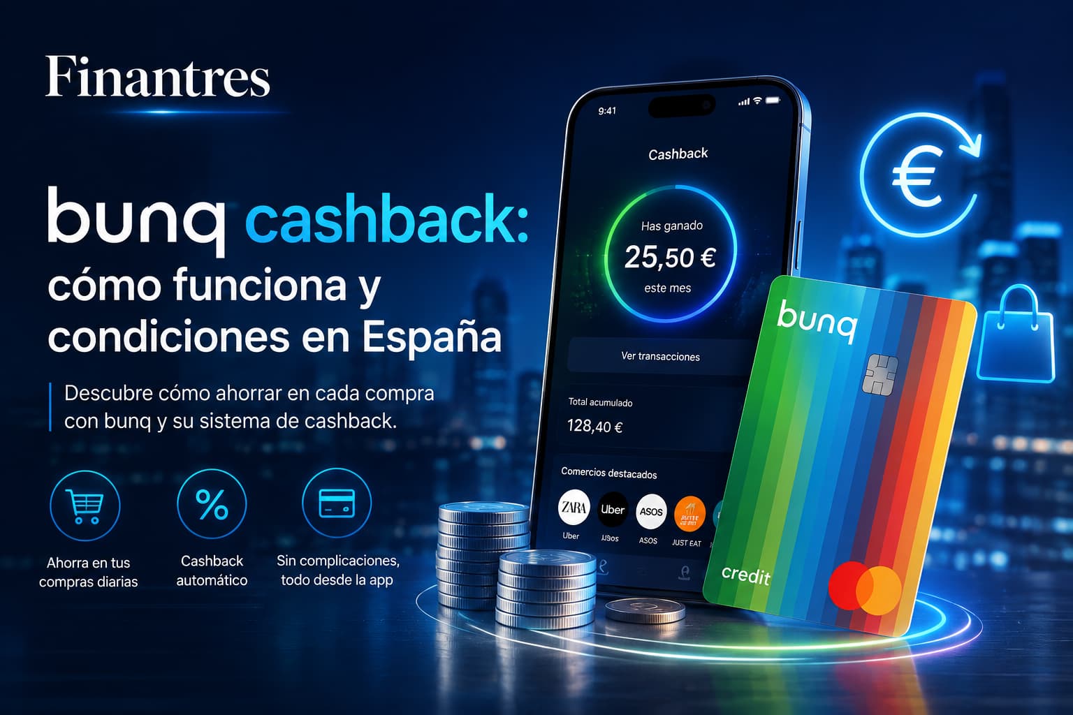bunq cashback cómo funciona y condiciones en España
