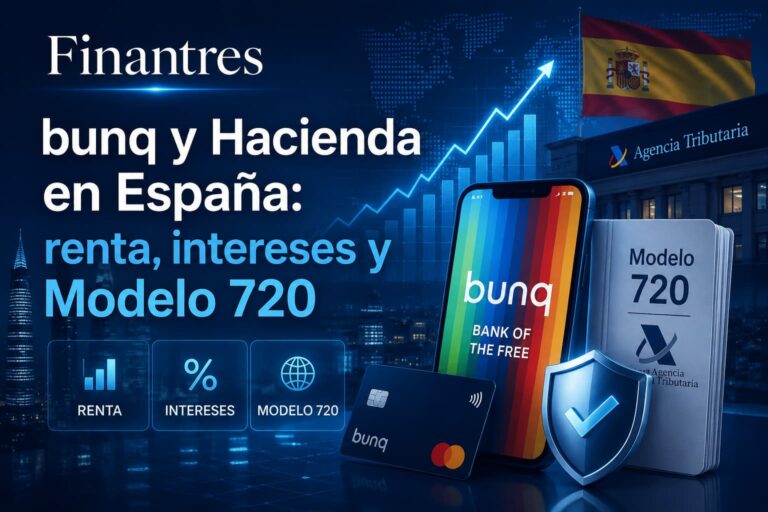 bunq y Hacienda en España renta intereses y Modelo 720