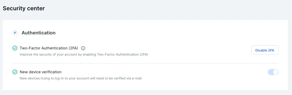 Autenticación de dos factores (2FA) bitvavo
