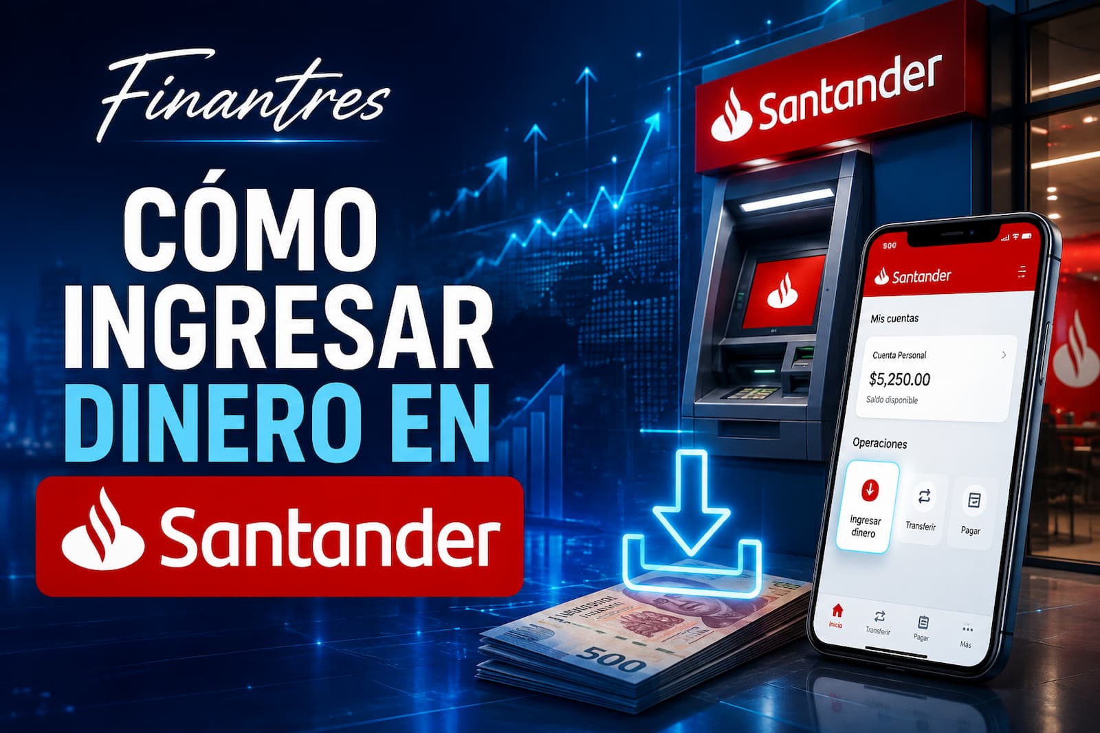 Cómo ingresar dinero en Santander