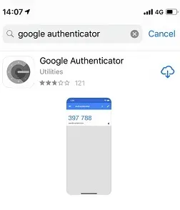 Descarga la aplicación Google Authenticator