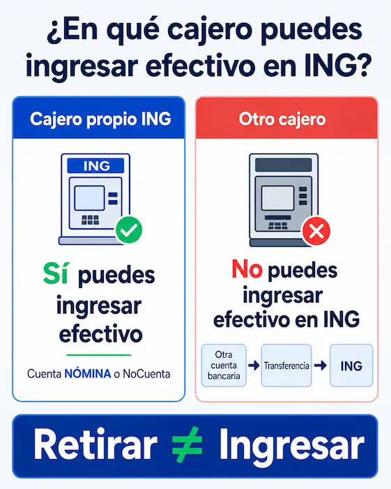 Ingresar dinero en ING