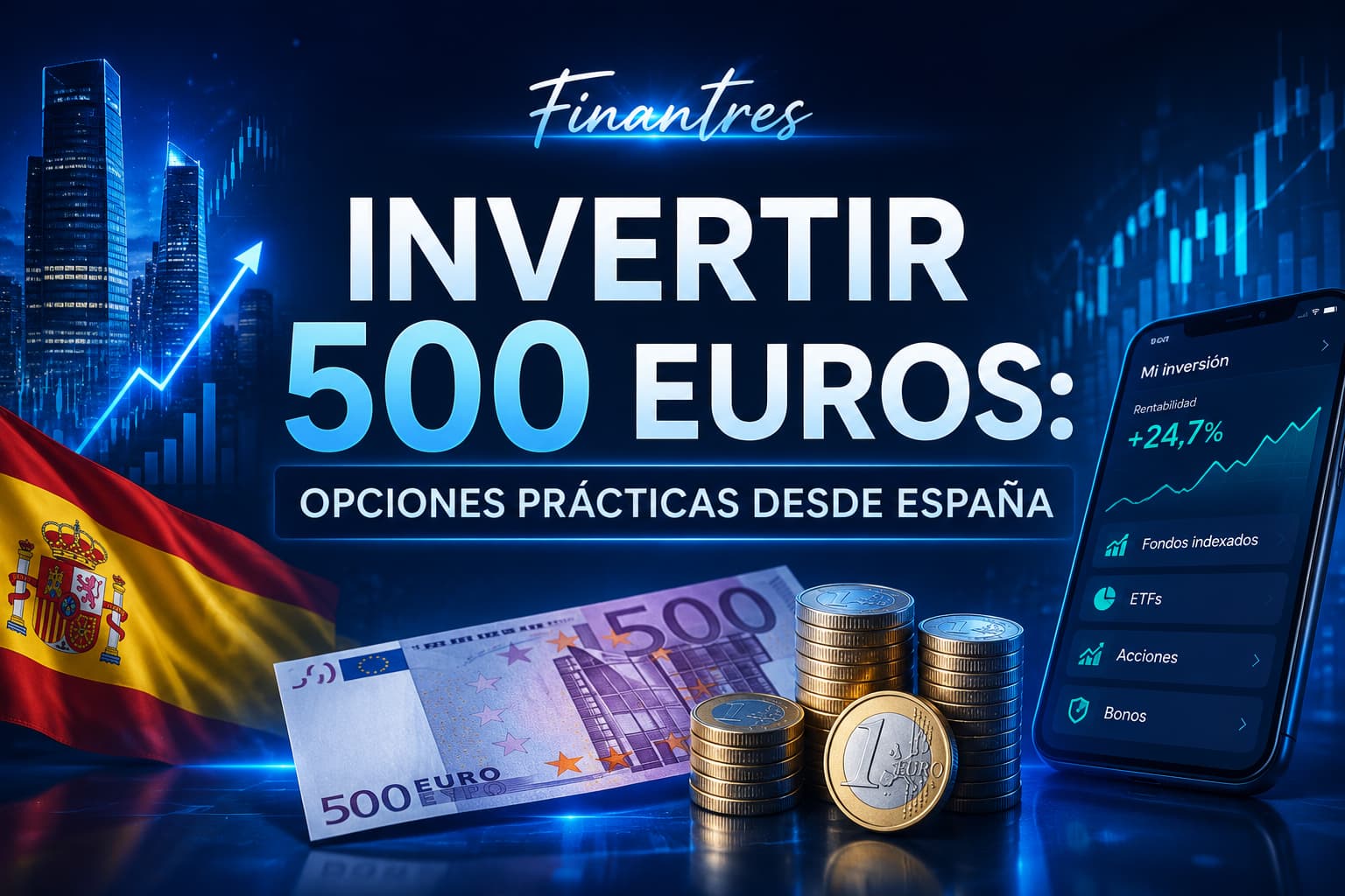 Invertir 500 euros opciones prácticas desde España