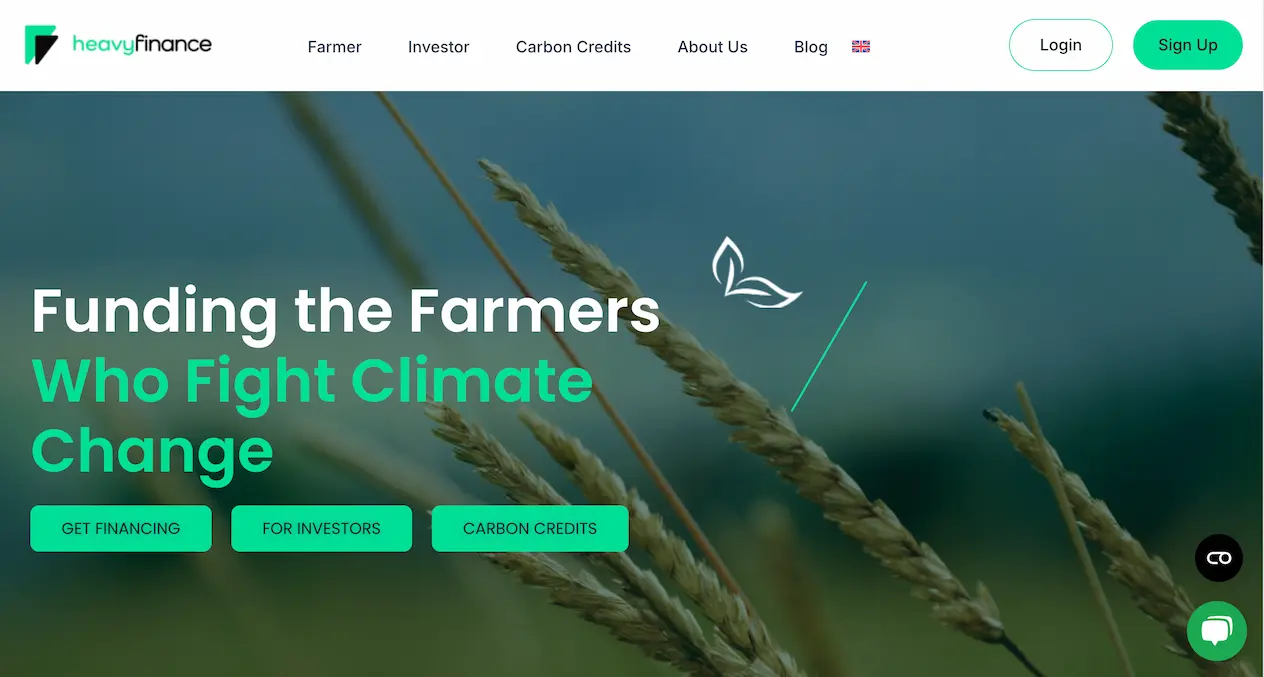 Página web de HeavyFinance