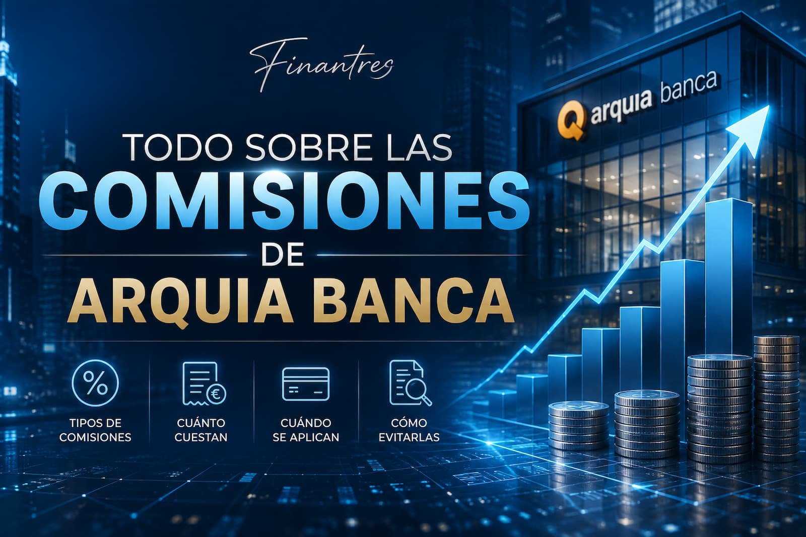 Todo sobre las comisiones de Arquia Banca