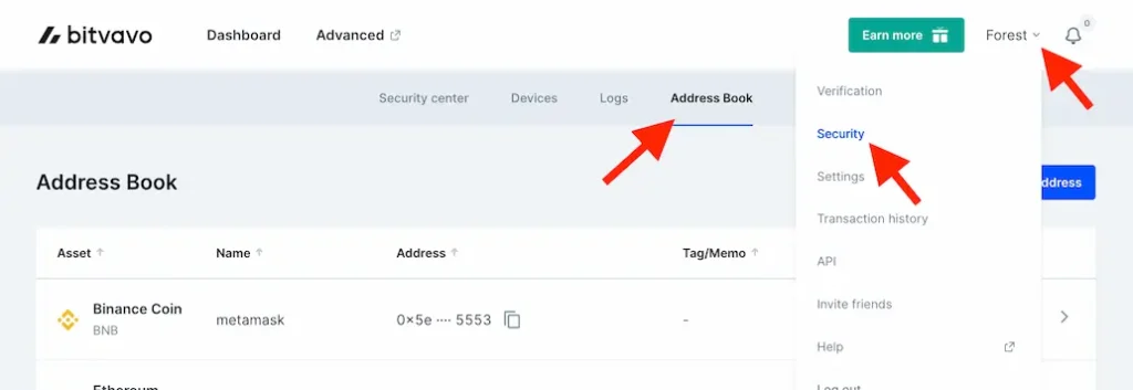 añadir metamask a bitvavo