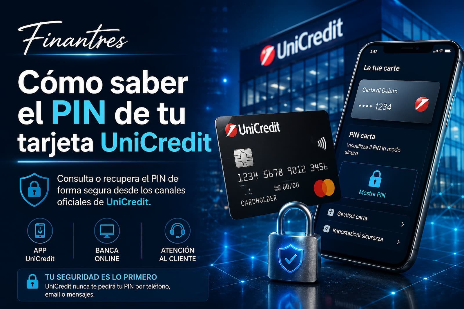 ¿Cómo saber el PIN de mi tarjeta UniCredit