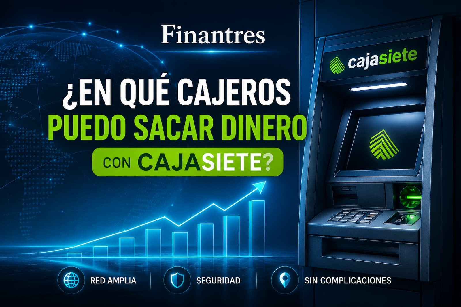 ¿En qué cajeros puedo sacar dinero con CajaSiete