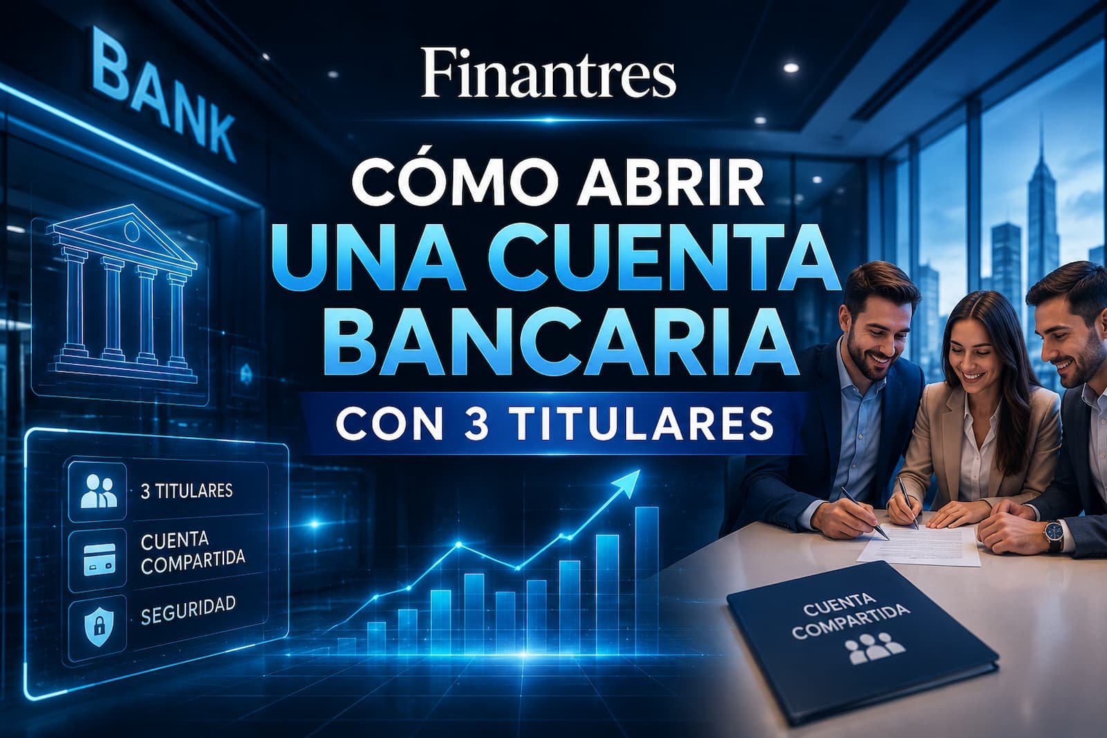 Cómo abrir una cuenta bancaria con 3 titulares