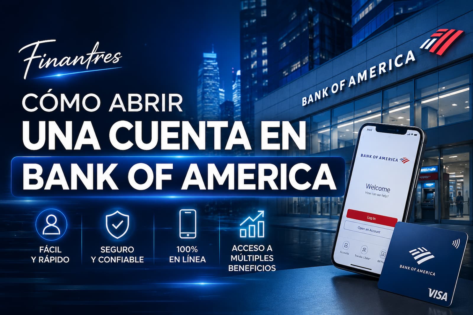 Cómo abrir una cuenta en Bank of America