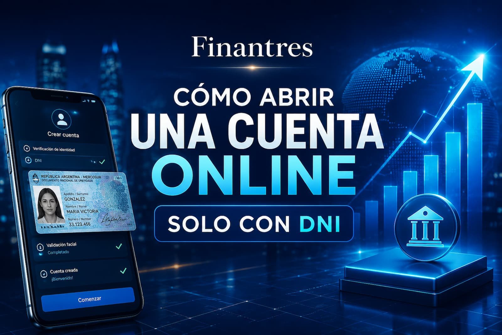 Cómo abrir una cuenta online solo con DNI