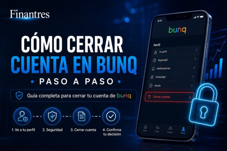 Cómo cerrar cuenta en bunq paso a paso