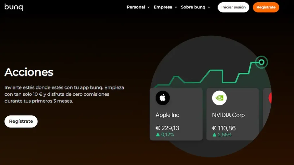 Invertir en Acciones bunq