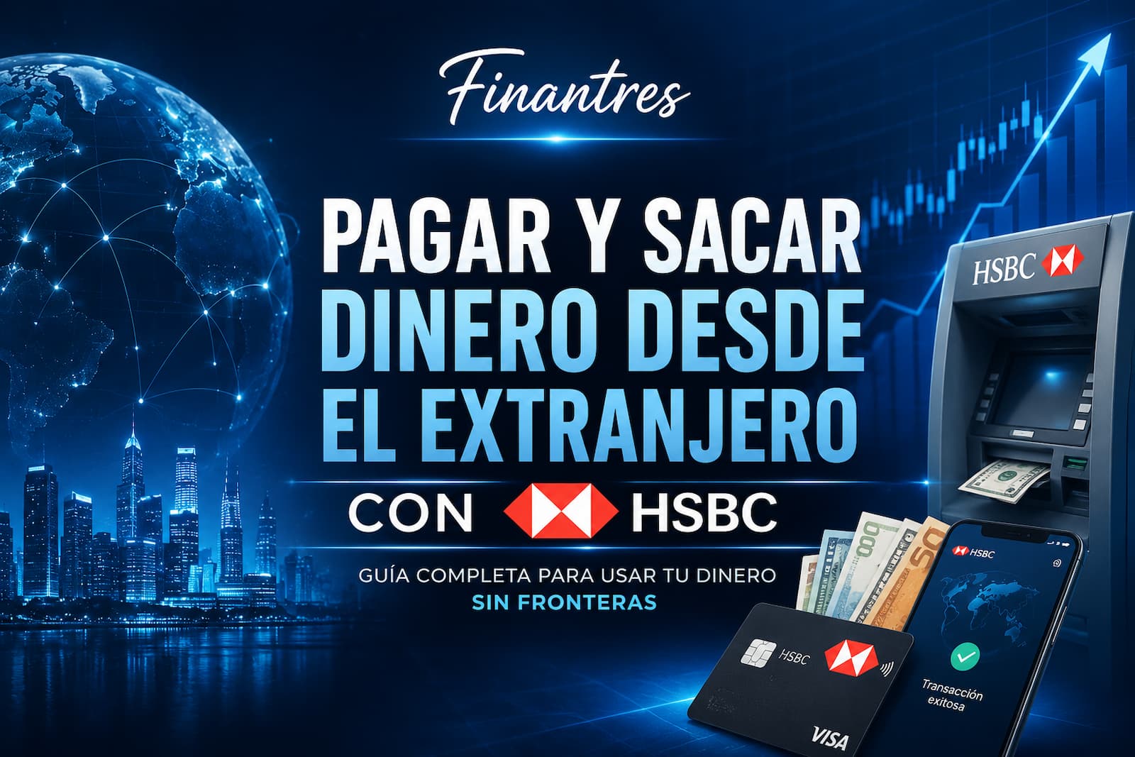 Pagar y sacar dinero desde el extranjero con HSBC