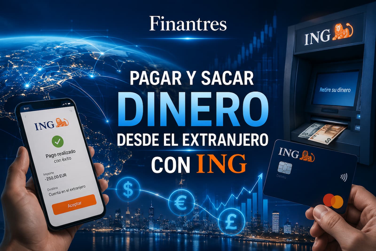 Pagar y sacar dinero desde el extranjero con ING