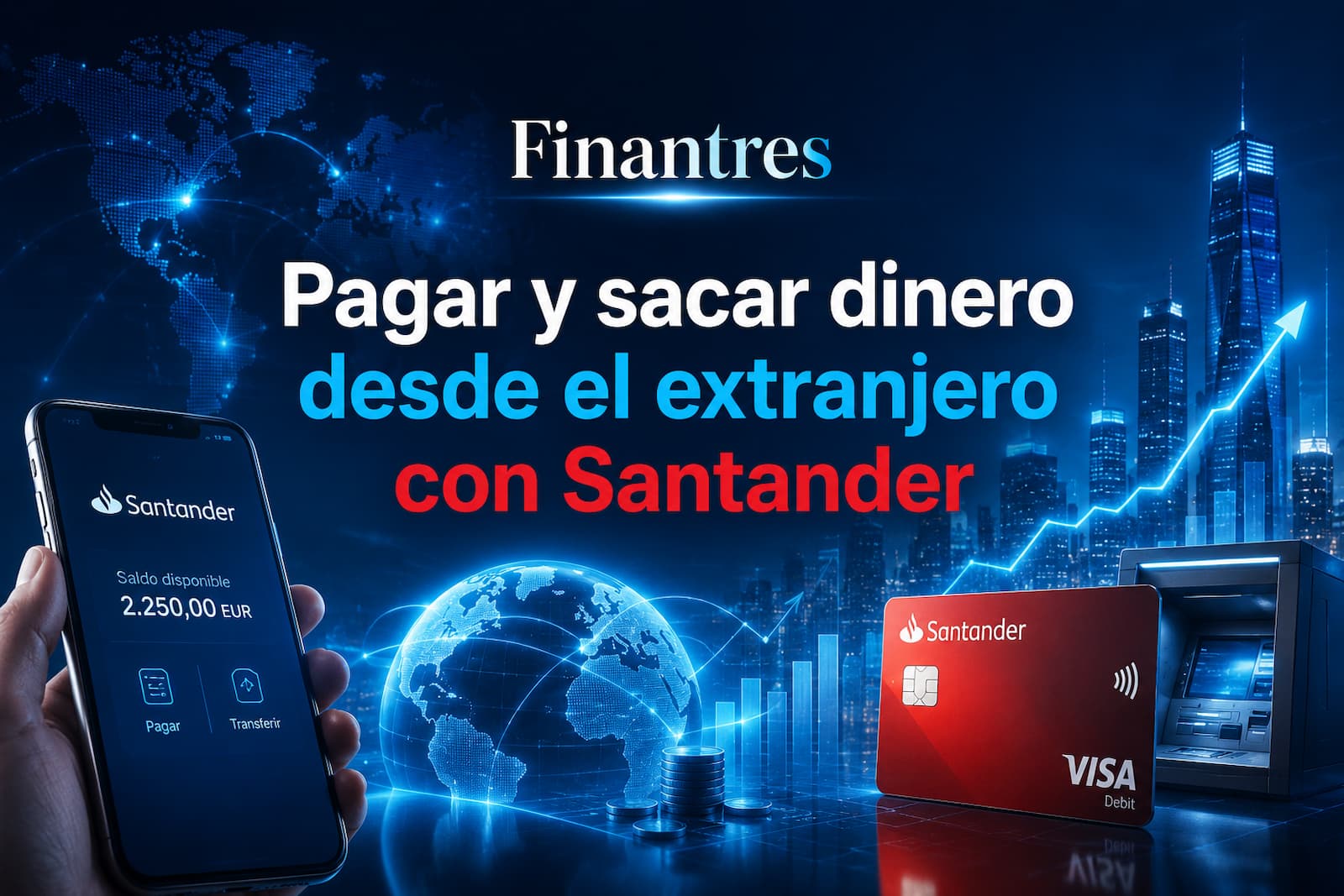Pagar y sacar dinero desde el extranjero con Santander