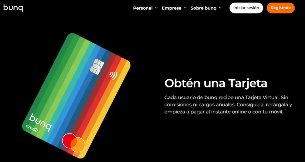 Tarjeta Virtual bunq