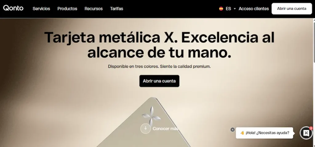 Tarjeta X Qonto