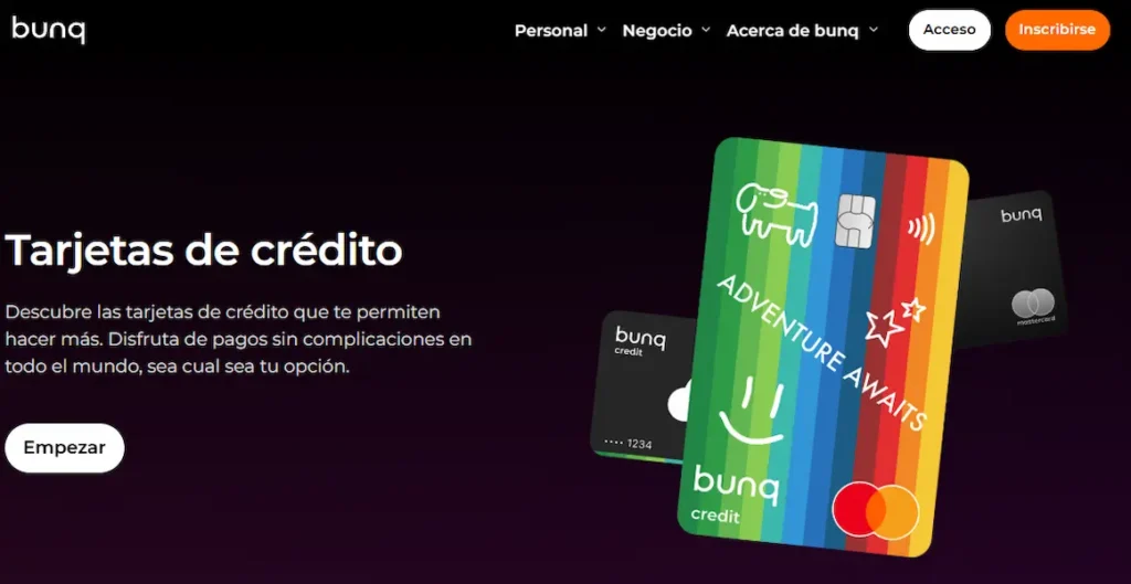 Tarjetas Crédito bunq
