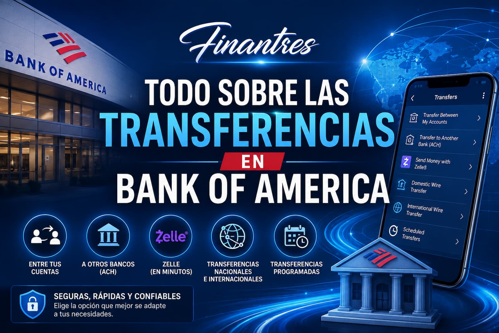 Todo sobre las transferencias en Bank of America