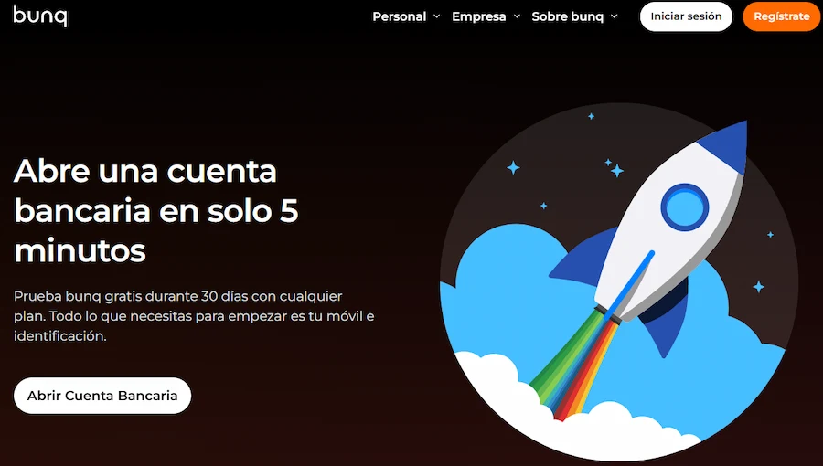 bunq cuenta en 5 minutos