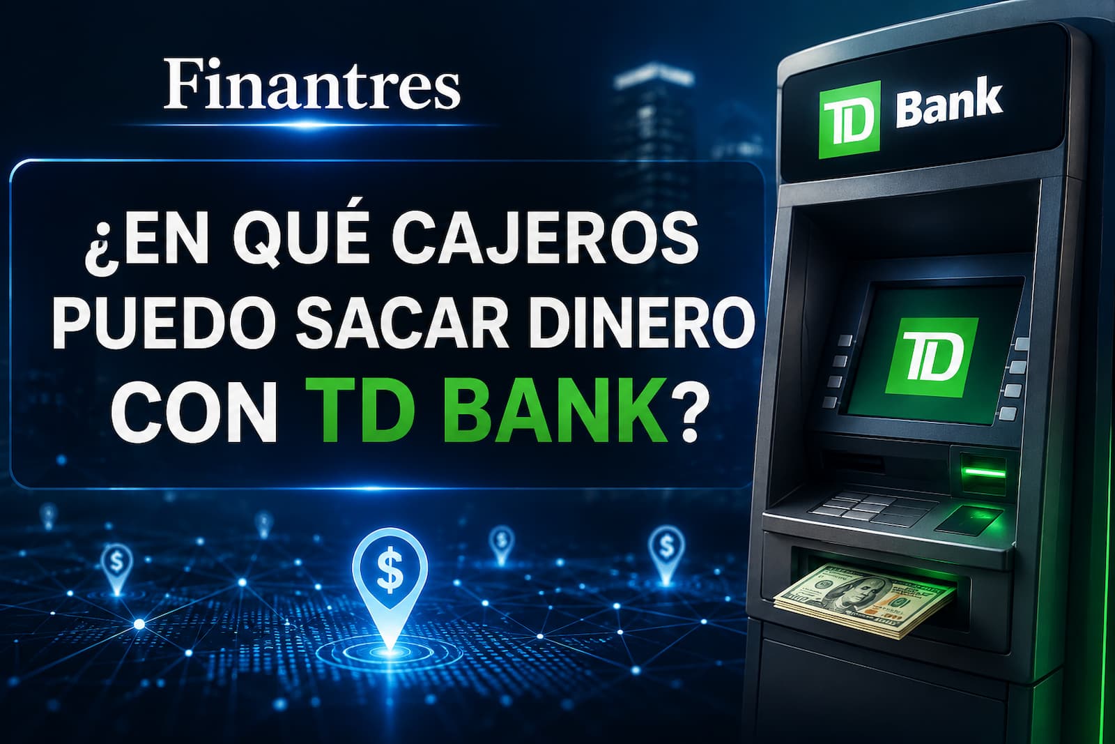 ¿En qué cajeros puedo sacar dinero con TD Bank