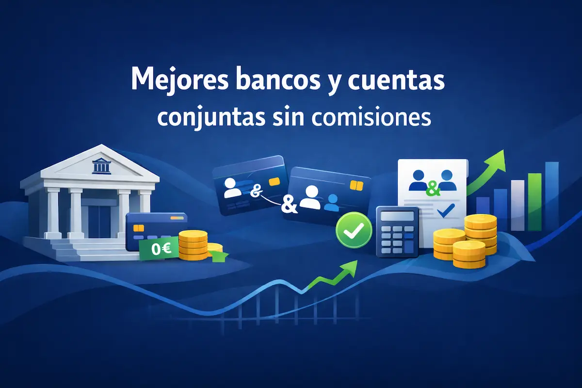 Mejores bancos y cuentas conjuntas sin comisiones