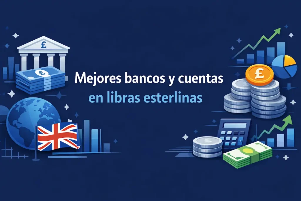 Mejores bancos y cuentas en libras esterlinas