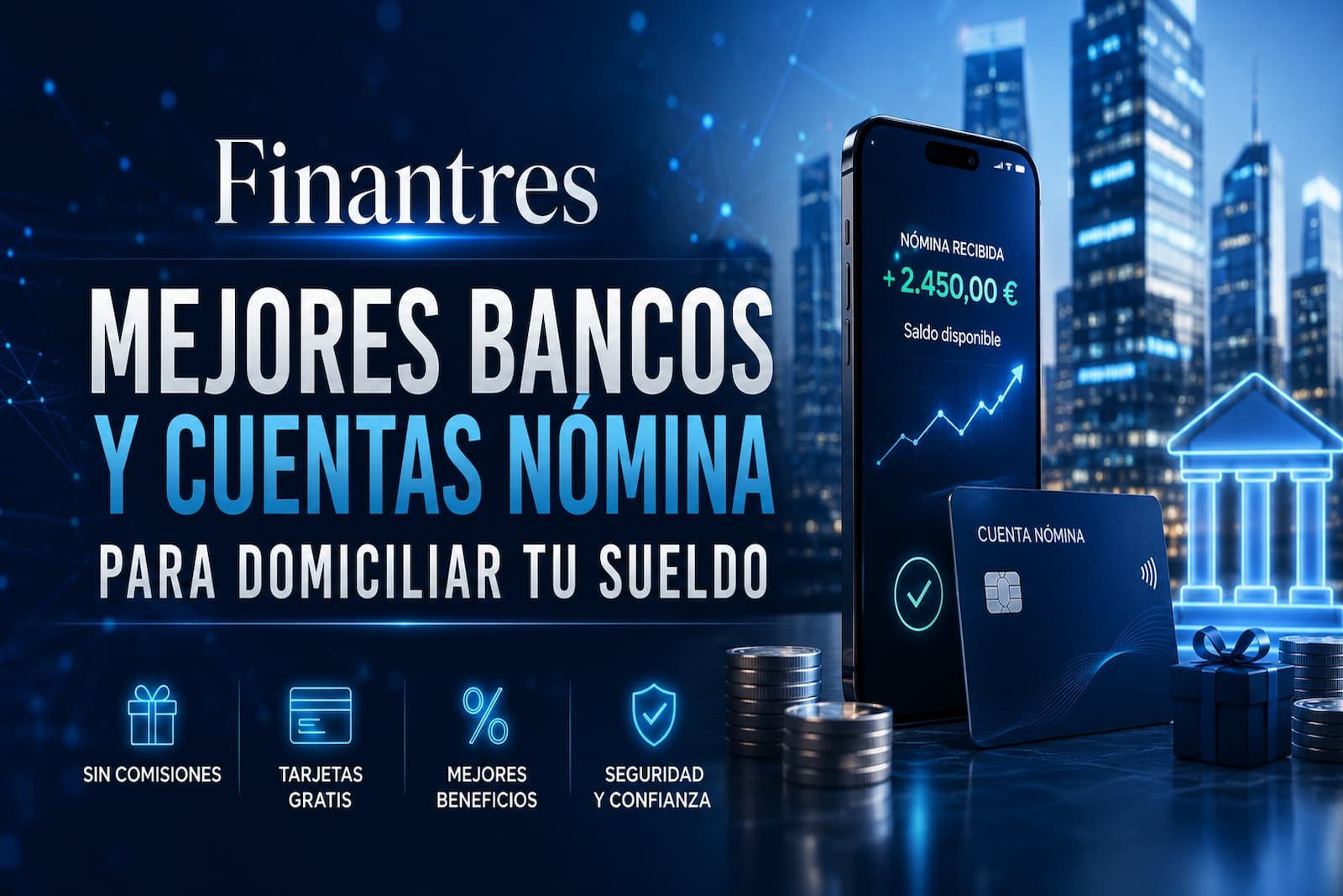 Mejores bancos y cuentas nómina para domiciliar tu sueldo