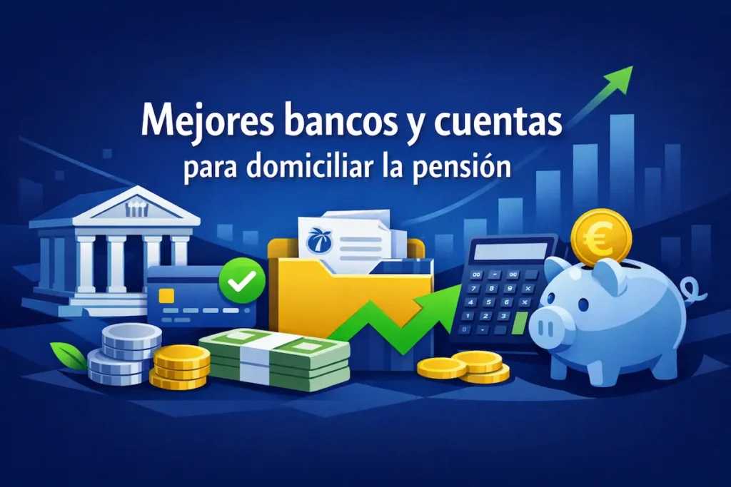 Mejores bancos y cuentas para domiciliar la pensión
