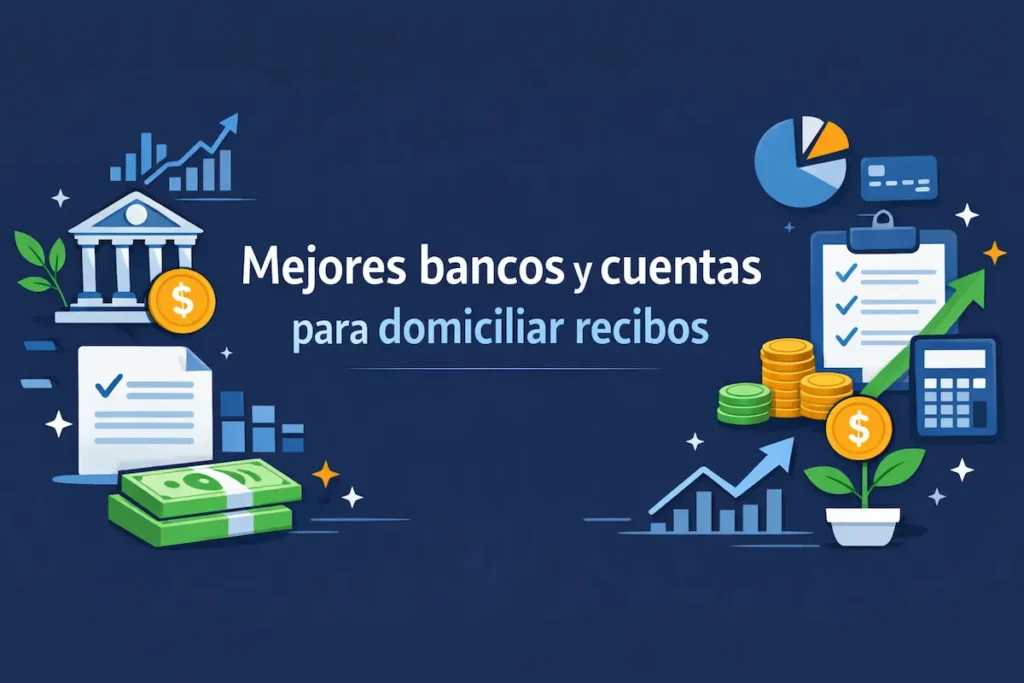 Mejores bancos y cuentas para domiciliar recibos