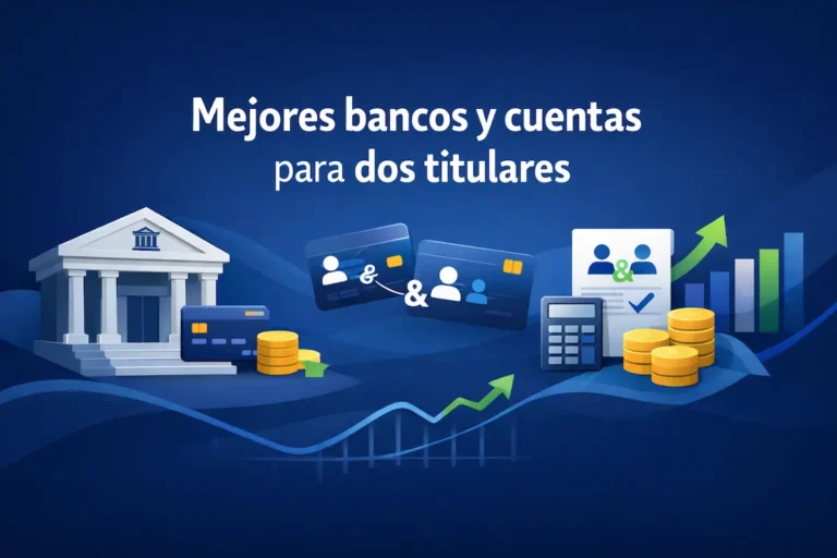 Mejores bancos y cuentas para dos titulares sin nómina