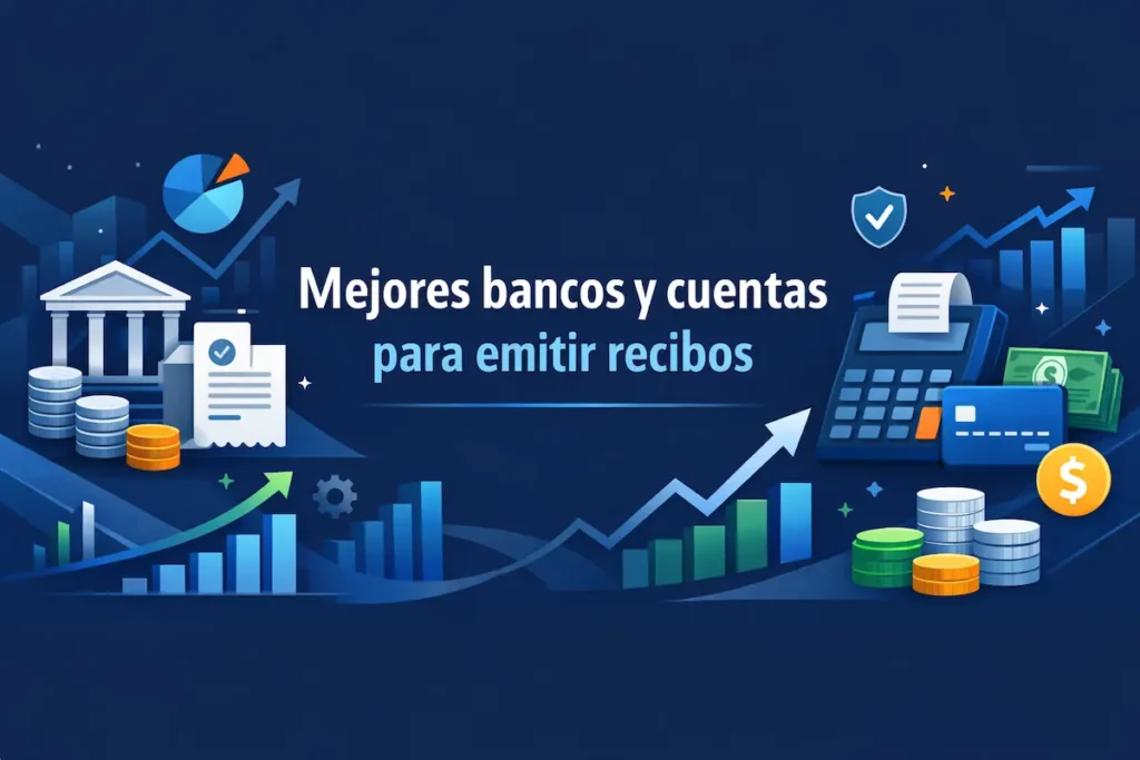 Mejores bancos y cuentas para emitir recibos