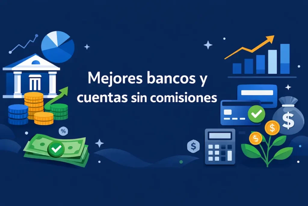 Mejores bancos y cuentas sin comisiones